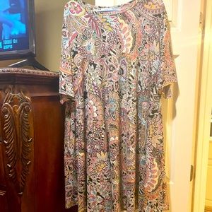 Multi color dress-NEVER WORN! Super cute!